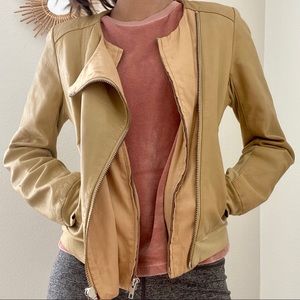 Paul & Joe Sister Yellow Leather Jacket